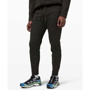 Lululemon Welterweight FLEECE Jogger 28" Heathered Dark Olive Green Men's Small‎